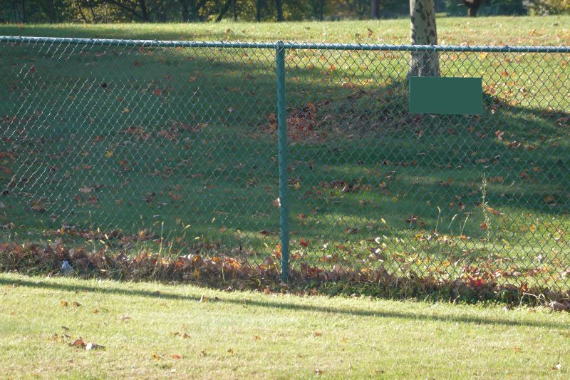 Repaired Chain-Link Fence